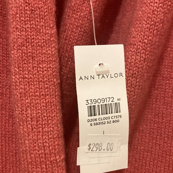 Wrap Cashmere Sweater, size-Large, color-red, light brick 🧱, - Picture 4 of 15